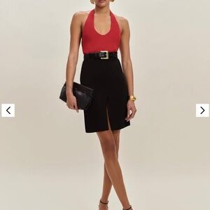 New Reformation Kylo Top in Sun-dried Tomato